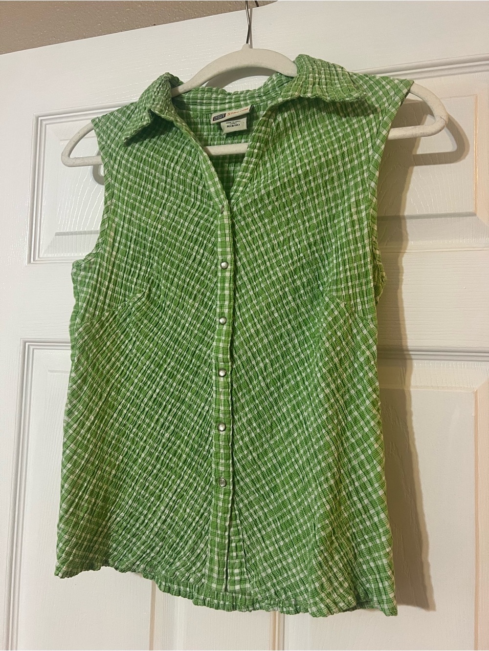 Vintage Faded Glory Gingham Blouse